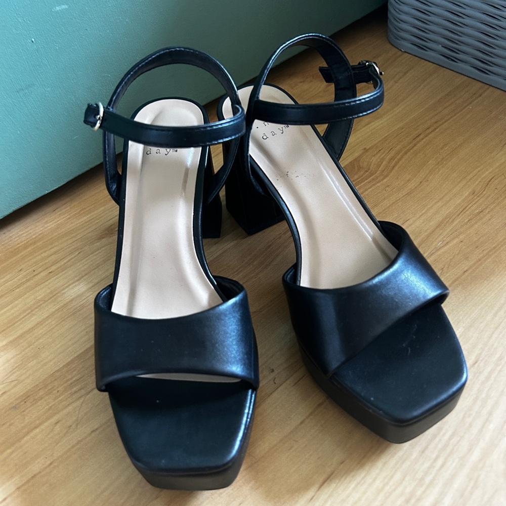 A new day black heels